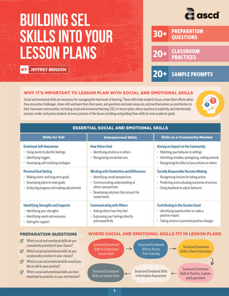 Book banner image for Building SEL Skills into Your Lesson Plans